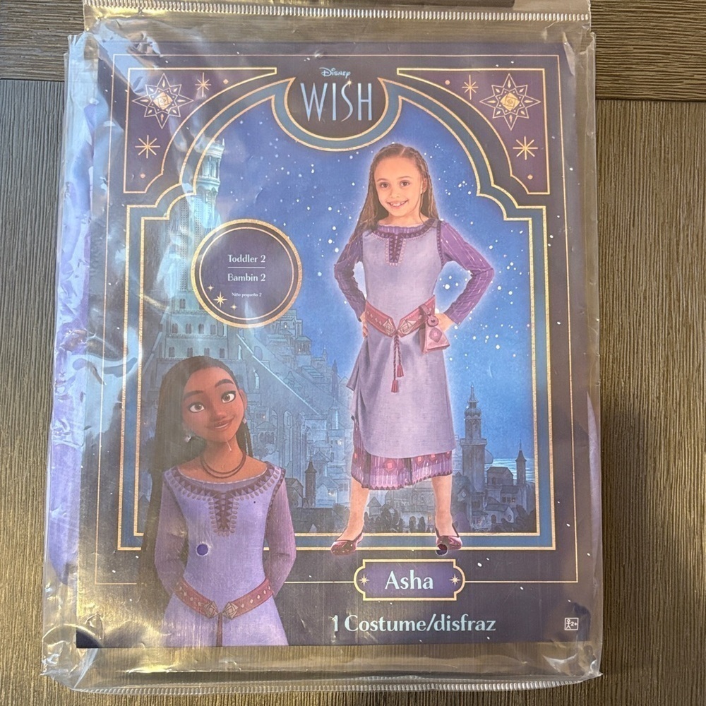 Disney Wish Asha Kids Costume in Purple